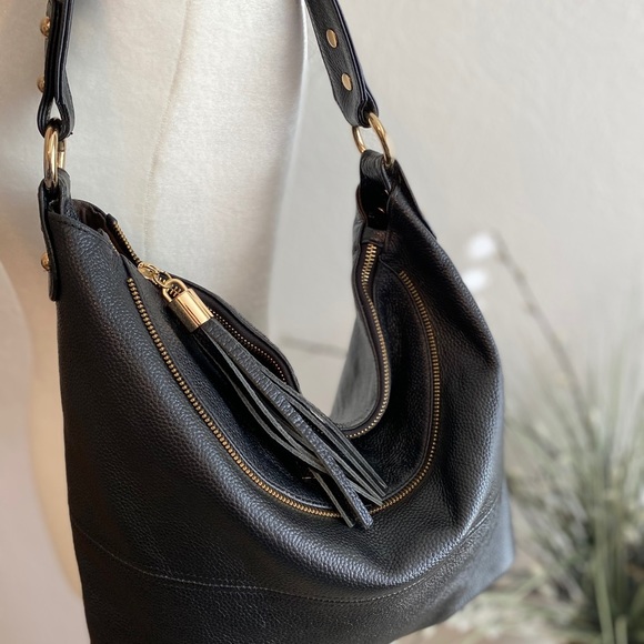Onna Ehrlich black leather handbag - Picture 3 of 16